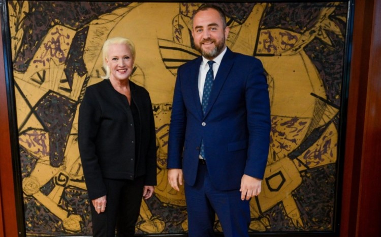 Ministri Toshkovski në takim me ambasadoren Ageler