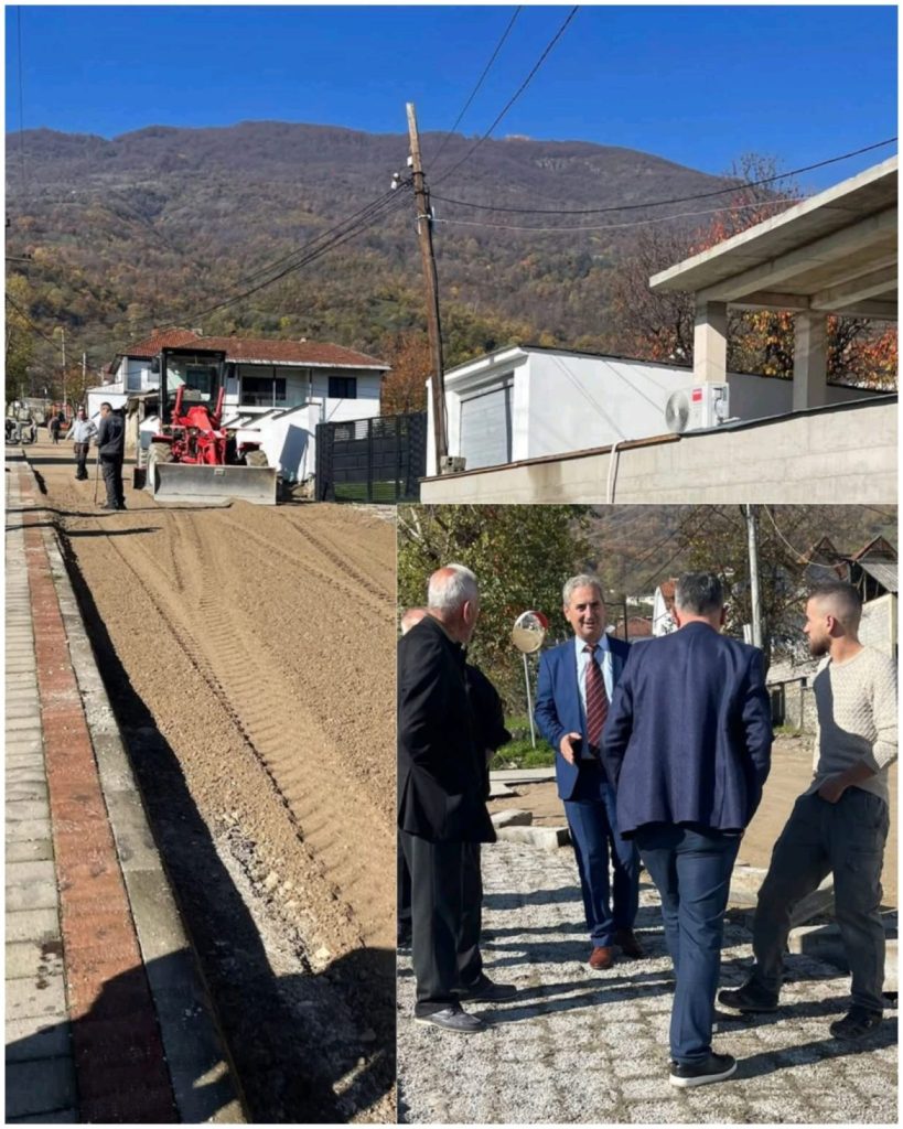 Feti Abazi nis rikonstruimin e rrugës në hyrje të fshatit Kallnik
