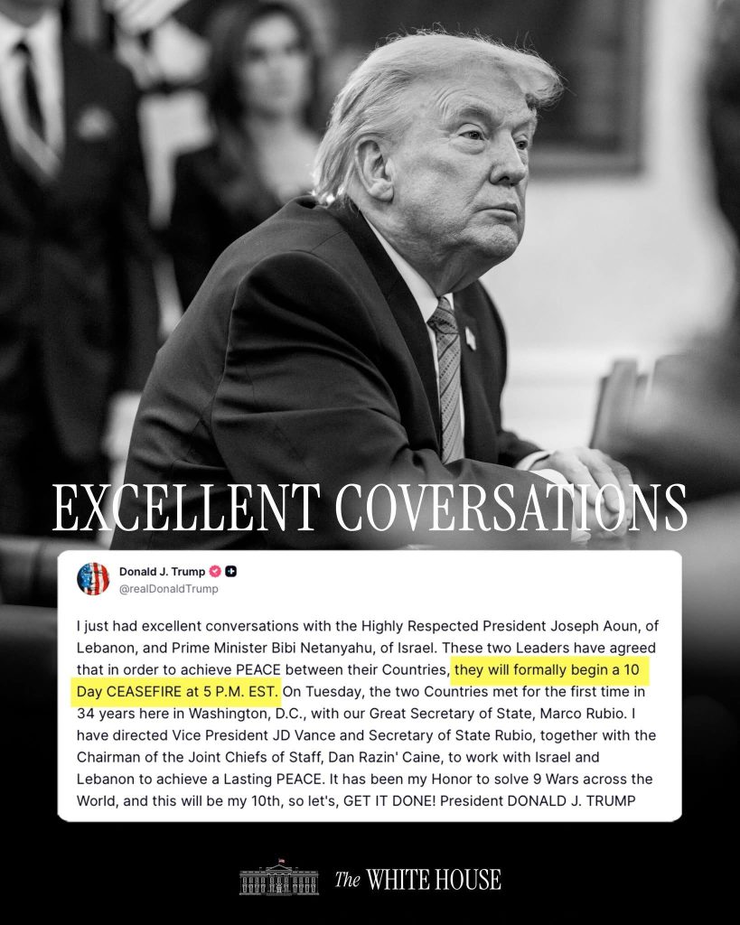 Bota ka shpresë  Trump jep lajmin për armëpushim mes Izraelit dhe Libanit