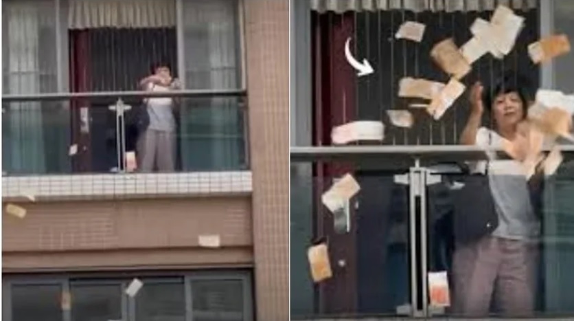 Debatoi me burrin  gruaja hedh nga ballkoni plot 150 mijë Euro   VIDEO 