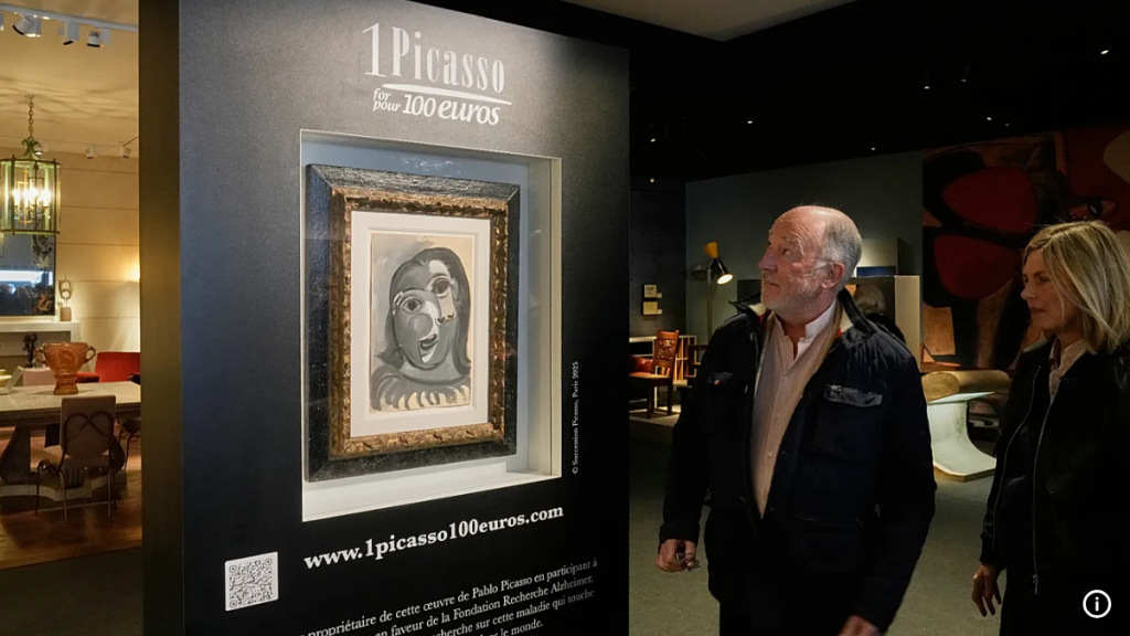 Në Paris mund të bëhesh milioner me një biletë të vetme   100 euro për një piktur nga Pablo Picasso 